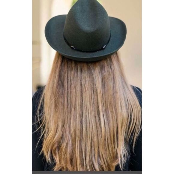 Travaux En Cours Fedora In Loden Woman Wool Hat NWOT Size 58 FRANCE main image 7